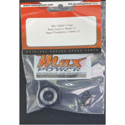Max Power 13028 V Fuel Backplate 14mm for RP9S or GT-RX engine 